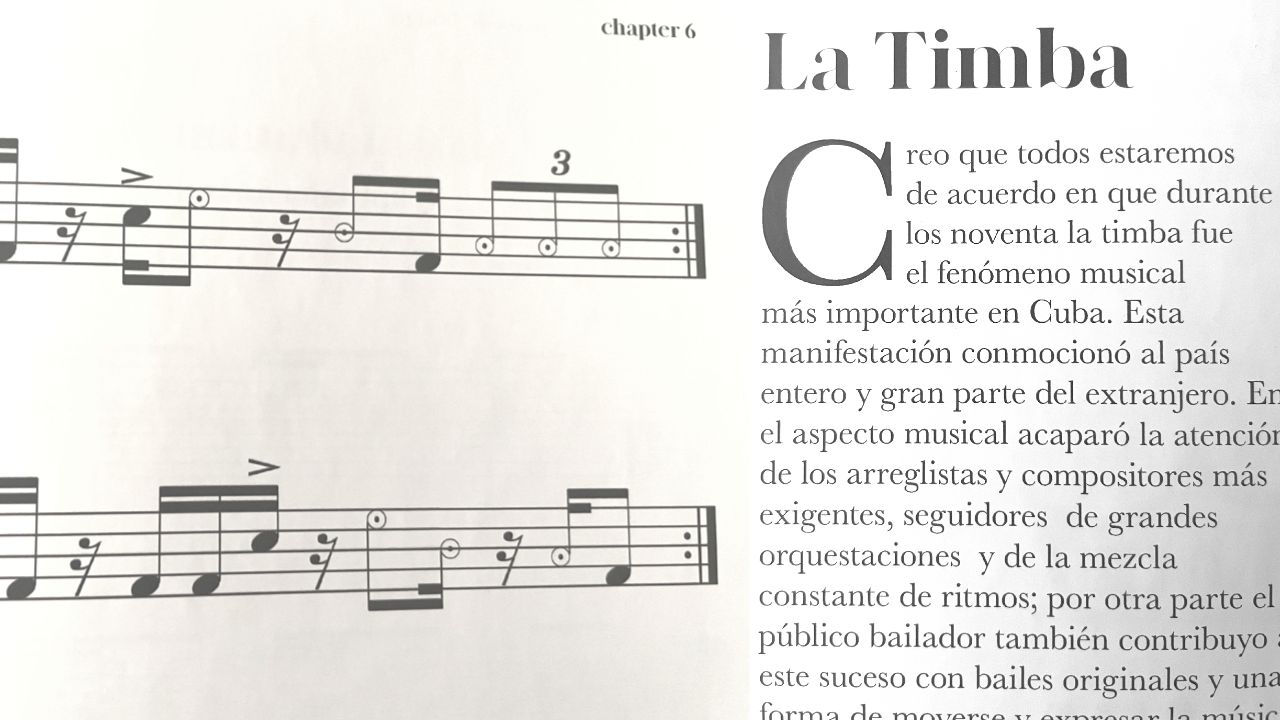 Batería & Timbal - Yoel Páez - detalle partituras e historia de la timba