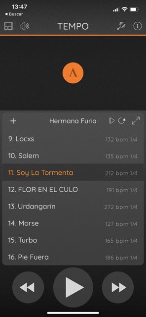 Tempo App - Concierto